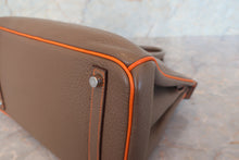 將圖片載入圖庫檢視器 HERMES/エルメス バーキン30 パーソナルオーダー トリヨンクレマンス エトゥープ/オレンジ □O刻印 ハンドバッグ 700050248