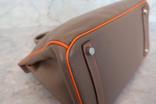 將圖片載入圖庫檢視器 HERMES/エルメス バーキン30 パーソナルオーダー トリヨンクレマンス エトゥープ/オレンジ □O刻印 ハンドバッグ 700050248