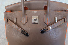 將圖片載入圖庫檢視器 HERMES/エルメス バーキン30 パーソナルオーダー トリヨンクレマンス エトゥープ/オレンジ □O刻印 ハンドバッグ 700050248