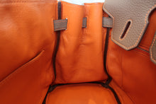 將圖片載入圖庫檢視器 HERMES/エルメス バーキン30 パーソナルオーダー トリヨンクレマンス エトゥープ/オレンジ □O刻印 ハンドバッグ 700050248