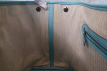 将图片加载到图库查看器,HERMES GARDEN PARTY PM Country leather Blue atoll T刻印 Tote bag 800010083