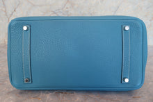 將圖片載入圖庫檢視器 HERMES/エルメス バーキン35 トゴ ブルージーン □J刻印 ハンドバッグ 700090197