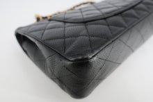 將圖片載入圖庫檢視器 CHANEL/シャネル マトラッセWフラップWチェーンショルダーバッグ キャビアスキン ブラック/ゴールド金具 ショルダーバッグ 800100109