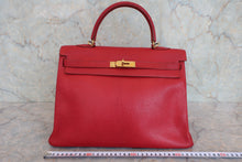 将图片加载到图库查看器,HERMES KELLY 35 Gulliver leather Chevre myzore goatskim □G刻印 Shoulder bag 800060020