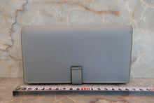 Load image into Gallery viewer, HERMES  Bearn Soufflet Epsom leather Gray □A Engraving Wallet 700080094