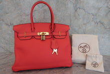 画像をギャラリービューアに読み込む, HERMES/エルメス バーキン30 トリヨンクレマンス ルージュピヴォワンヌ □R刻印 ハンドバッグ 800080218