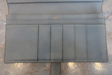 Load image into Gallery viewer, HERMES  Bearn Soufflet Epsom leather Gray □A Engraving Wallet 700080094