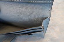 Load image into Gallery viewer, HERMES  Bearn Soufflet Epsom leather Gray □A Engraving Wallet 700080094