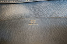 Load image into Gallery viewer, HERMES  Bearn Soufflet Epsom leather Gray □A Engraving Wallet 700080094