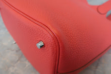 画像をギャラリービューアに読み込む, HERMES/エルメス ピコタンロックMM トリヨンクレマンス ルージュピヴォワンヌ □R刻印 ハンドバッグ 800030008