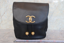 画像をギャラリービューアに読み込む, CHANEL/シャネル ココマークチェーンリュック キャビアスキン ブラック/ゴールド金具 リュック 700110033