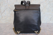 画像をギャラリービューアに読み込む, CHANEL/シャネル ココマークチェーンリュック キャビアスキン ブラック/ゴールド金具 リュック 700110033