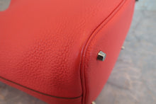 将图片加载到图库查看器,HERMES PICOTIN LOCK MM Clemence leather Rouge pivoine □R刻印 Hand bag 800030008