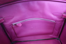Load image into Gallery viewer, HERMES BIRKIN 30 Crocodile Porosus Fuschia pink □K Engraving Hand bag 700120067
