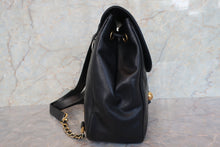 画像をギャラリービューアに読み込む, CHANEL/シャネル ココマークチェーンリュック キャビアスキン ブラック/ゴールド金具 リュック 700110033