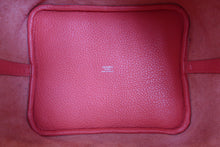 画像をギャラリービューアに読み込む, HERMES/エルメス ピコタンロックMM トリヨンクレマンス ルージュピヴォワンヌ □R刻印 ハンドバッグ 800030008