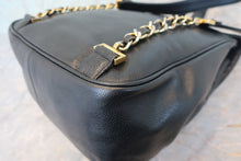 画像をギャラリービューアに読み込む, CHANEL/シャネル ココマークチェーンリュック キャビアスキン ブラック/ゴールド金具 リュック 700110033