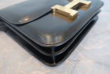 Load image into Gallery viewer, HERMES CONSTANCE MINI Box carf leather Black Shoulder bag 700120115