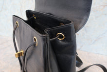 画像をギャラリービューアに読み込む, CHANEL/シャネル ココマークチェーンリュック キャビアスキン ブラック/ゴールド金具 リュック 700110033
