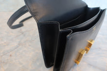 Load image into Gallery viewer, HERMES CONSTANCE MINI Box carf leather Black Shoulder bag 700120115
