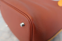 画像をギャラリービューアに読み込む, HERMES/エルメス ピコタンロックタッチMM トリヨンクレマンス/ヴォースイフト キュイーブル/ジョーヌドール X刻印 ハンドバッグ 800020266