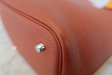 画像をギャラリービューアに読み込む, HERMES/エルメス ピコタンロックタッチMM トリヨンクレマンス/ヴォースイフト キュイーブル/ジョーヌドール X刻印 ハンドバッグ 800020266