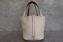 画像をギャラリービューアに読み込む, HERMES/エルメス ピコタンロックエクラMM トリヨンクレマンス/ヴォースイフト ナタ/セサミ Z刻印 ハンドバッグ 800010074