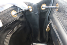 画像をギャラリービューアに読み込む, CHANEL/シャネル ココマークチェーンリュック キャビアスキン ブラック/ゴールド金具 リュック 700110033