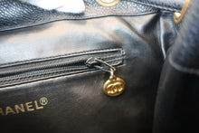 画像をギャラリービューアに読み込む, CHANEL/シャネル ココマークチェーンリュック キャビアスキン ブラック/ゴールド金具 リュック 700110033