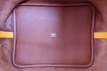 画像をギャラリービューアに読み込む, HERMES/エルメス ピコタンロックタッチMM トリヨンクレマンス/ヴォースイフト キュイーブル/ジョーヌドール X刻印 ハンドバッグ 800020266