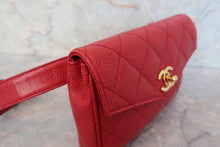 画像をギャラリービューアに読み込む, CHANEL/シャネル マトラッセウエストバッグ キャビアスキン レッド/ゴールド金具 ウエストバッグ 700110021