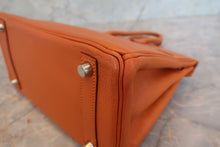 Load image into Gallery viewer, HERMES BIRKIN 25 Chevre myzore goatskim Orange □H Engraving Hand bag 700120086