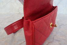 画像をギャラリービューアに読み込む, CHANEL/シャネル マトラッセウエストバッグ キャビアスキン レッド/ゴールド金具 ウエストバッグ 700110021