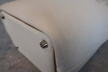 将图片加载到图库查看器,HERMES PICOTIN PM Bi-color Clemence leather/Chevre myzore goatskim White/Brown □I刻印 Hand bag 800050132