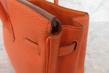 画像をギャラリービューアに読み込む, HERMES/エルメス バーキン25 トゴ オレンジ □K刻印 ハンドバッグ 700020151