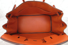 画像をギャラリービューアに読み込む, HERMES/エルメス バーキン25 トゴ オレンジ □K刻印 ハンドバッグ 700020151