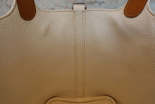 将图片加载到图库查看器,HERMES PICOTIN PM Bi-color Clemence leather/Chevre myzore goatskim White/Brown □I刻印 Hand bag 800050132
