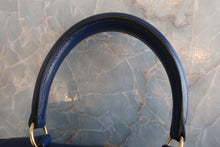 Load image into Gallery viewer, HERMES Mini KELLY 20 Box carf leather Blue 〇X Engraving Shoulder bag 700120069