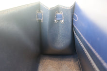 画像をギャラリービューアに読み込む, HERMES/エルメス ミニケリー20 ボックスカーフ ブルー 〇X刻印 ショルダーバッグ 700120069