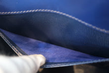 Load image into Gallery viewer, HERMES Mini KELLY 20 Box carf leather Blue 〇X Engraving Shoulder bag 700120069
