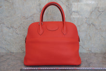 将图片加载到图库查看器,HERMES BOLIDE 35 Clemence leather Rouge tomate T刻印 Shoulder bag 800060019