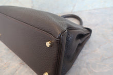 Load image into Gallery viewer, HERMES KELLY 28 Clemence leather Chocolat □J Engraving Shoulder bag 700120063