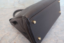 Load image into Gallery viewer, HERMES KELLY 28 Clemence leather Chocolat □J Engraving Shoulder bag 700120063