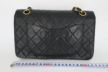 画像をギャラリービューアに読み込む, CHANEL/シャネル マトラッセWフラップWチェーンショルダーバッグ ラムスキン ブラック/ゴールド金具 ショルダーバッグ 800090227