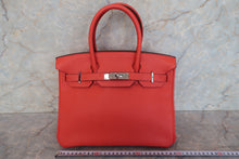 Load image into Gallery viewer, HERMES BIRKIN 30 Clemence leather Rose jaipur □R Engraving Hand bag 700100001