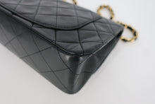 画像をギャラリービューアに読み込む, CHANEL/シャネル マトラッセWフラップWチェーンショルダーバッグ ラムスキン ブラック/ゴールド金具 ショルダーバッグ 800090227