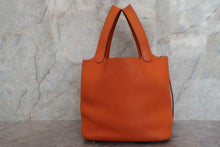 画像をギャラリービューアに読み込む, HERMES/エルメス ピコタンロックMM トリヨンクレマンス オレンジ □M刻印 ハンドバッグ 700080189