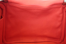 将图片加载到图库查看器,HERMES LINDY 26 Verso Clemence leather Rouge casaque/Rose lipstick □P刻印 Shoulder bag 800010159