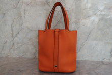 画像をギャラリービューアに読み込む, HERMES/エルメス ピコタンロックMM トリヨンクレマンス オレンジ □M刻印 ハンドバッグ 700080189