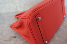 Load image into Gallery viewer, HERMES BIRKIN 30 Clemence leather Rose jaipur □R Engraving Hand bag 700100001